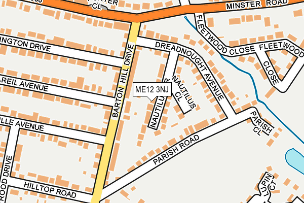 ME12 3NJ map - OS OpenMap – Local (Ordnance Survey)