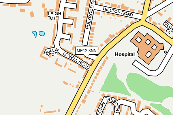 ME12 3NN map - OS OpenMap – Local (Ordnance Survey)