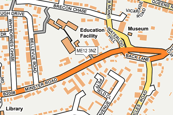 ME12 3NZ map - OS OpenMap – Local (Ordnance Survey)