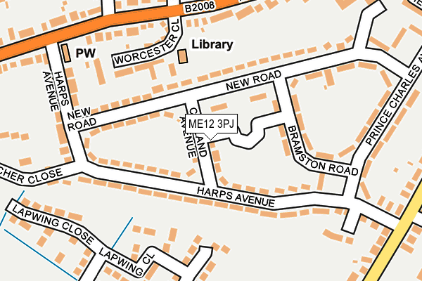 ME12 3PJ map - OS OpenMap – Local (Ordnance Survey)