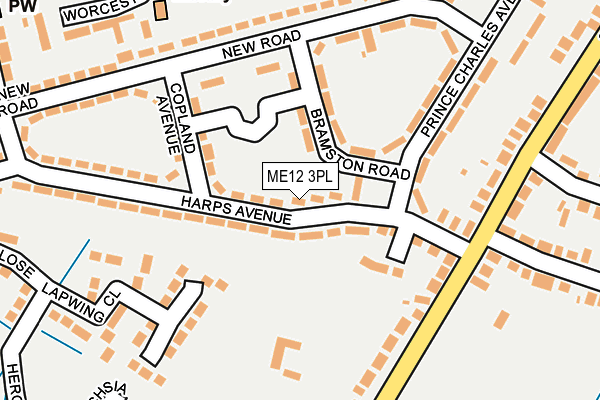 ME12 3PL map - OS OpenMap – Local (Ordnance Survey)