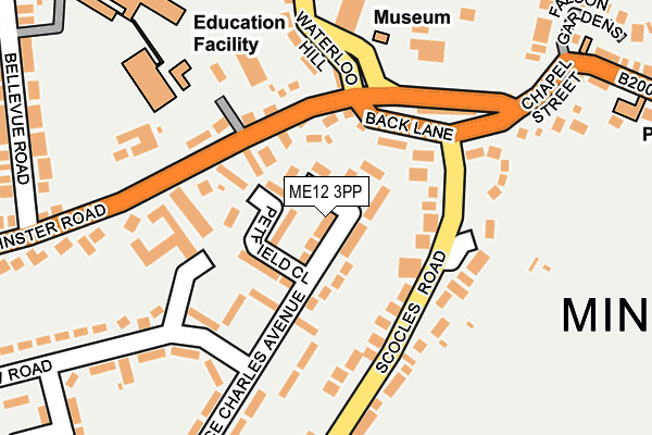 ME12 3PP map - OS OpenMap – Local (Ordnance Survey)