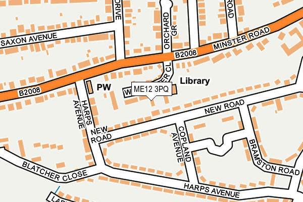 ME12 3PQ map - OS OpenMap – Local (Ordnance Survey)