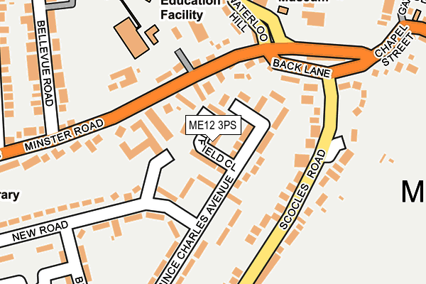 ME12 3PS map - OS OpenMap – Local (Ordnance Survey)