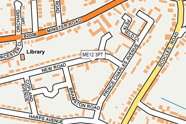 ME12 3PT map - OS OpenMap – Local (Ordnance Survey)