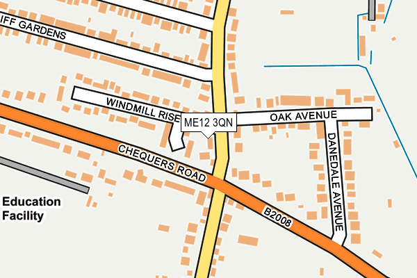 ME12 3QN map - OS OpenMap – Local (Ordnance Survey)