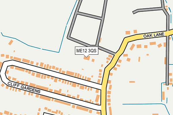ME12 3QS map - OS OpenMap – Local (Ordnance Survey)