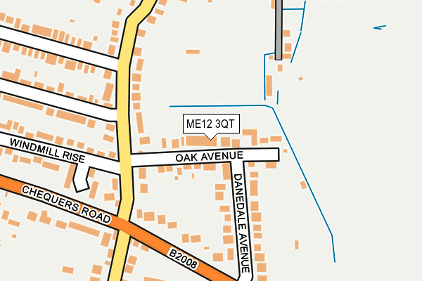 ME12 3QT map - OS OpenMap – Local (Ordnance Survey)