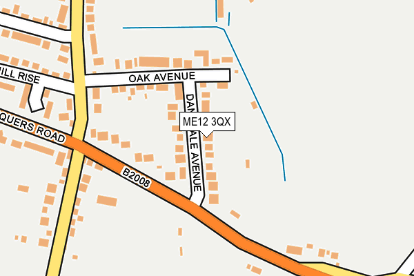 ME12 3QX map - OS OpenMap – Local (Ordnance Survey)