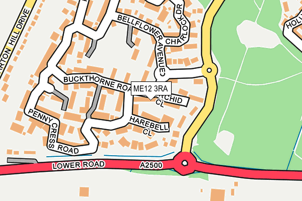 ME12 3RA map - OS OpenMap – Local (Ordnance Survey)