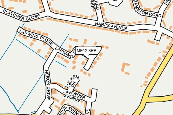 ME12 3RB map - OS OpenMap – Local (Ordnance Survey)