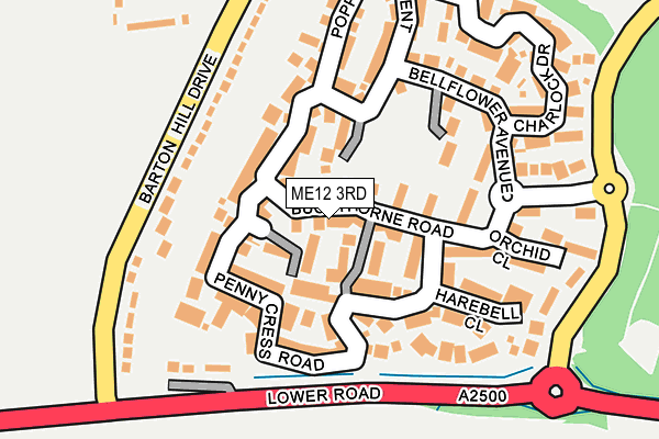 ME12 3RD map - OS OpenMap – Local (Ordnance Survey)