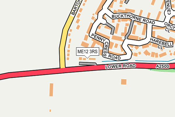 ME12 3RS map - OS OpenMap – Local (Ordnance Survey)