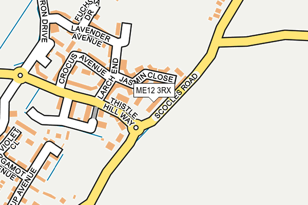 ME12 3RX map - OS OpenMap – Local (Ordnance Survey)