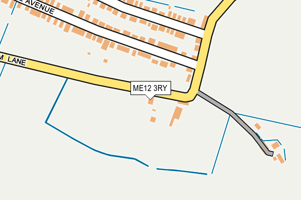 ME12 3RY map - OS OpenMap – Local (Ordnance Survey)