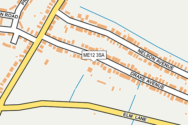 ME12 3SA map - OS OpenMap – Local (Ordnance Survey)
