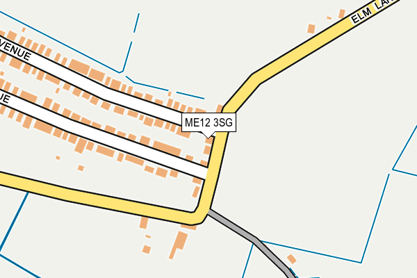 ME12 3SG map - OS OpenMap – Local (Ordnance Survey)