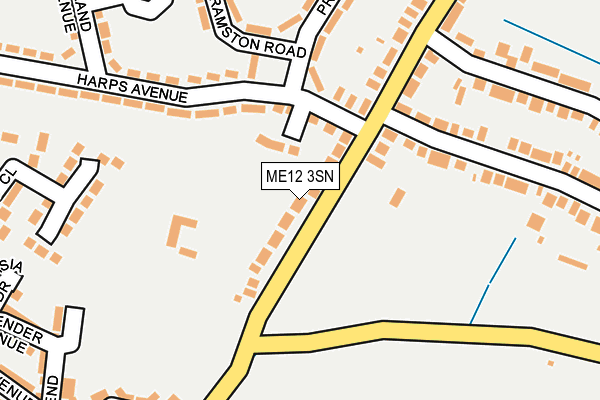 ME12 3SN map - OS OpenMap – Local (Ordnance Survey)