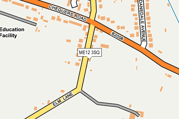 ME12 3SQ map - OS OpenMap – Local (Ordnance Survey)