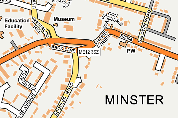 ME12 3SZ map - OS OpenMap – Local (Ordnance Survey)