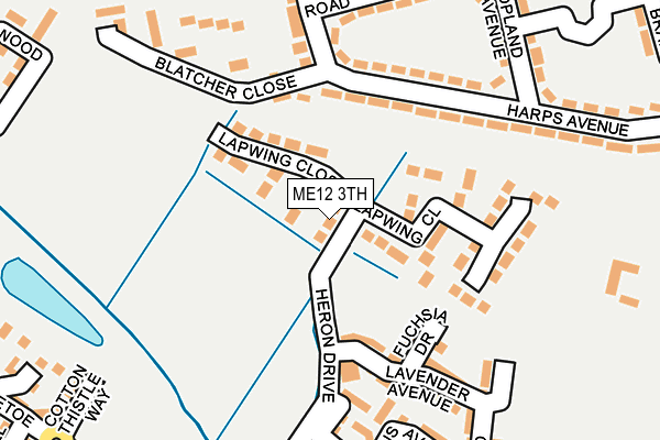 ME12 3TH map - OS OpenMap – Local (Ordnance Survey)