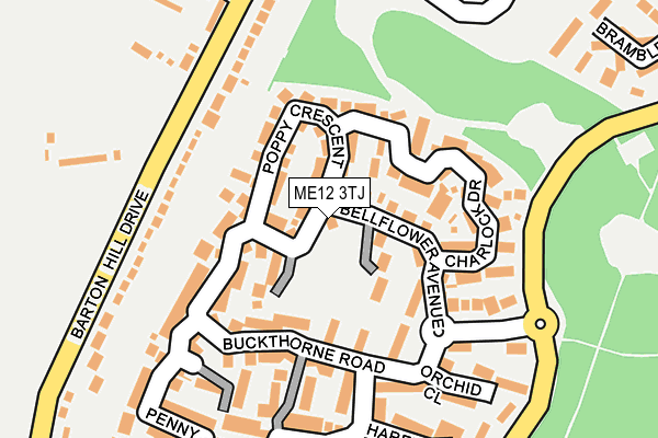 ME12 3TJ map - OS OpenMap – Local (Ordnance Survey)