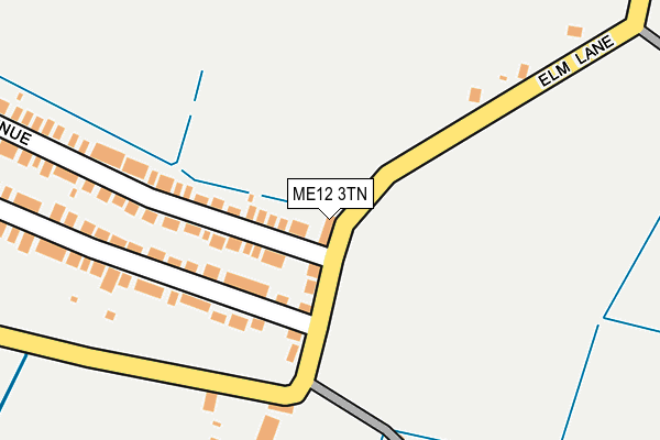 ME12 3TN map - OS OpenMap – Local (Ordnance Survey)