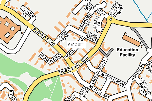 ME12 3TT map - OS OpenMap – Local (Ordnance Survey)