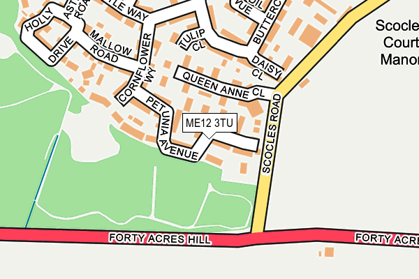 ME12 3TU map - OS OpenMap – Local (Ordnance Survey)