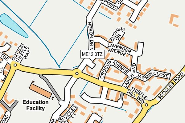 ME12 3TZ map - OS OpenMap – Local (Ordnance Survey)