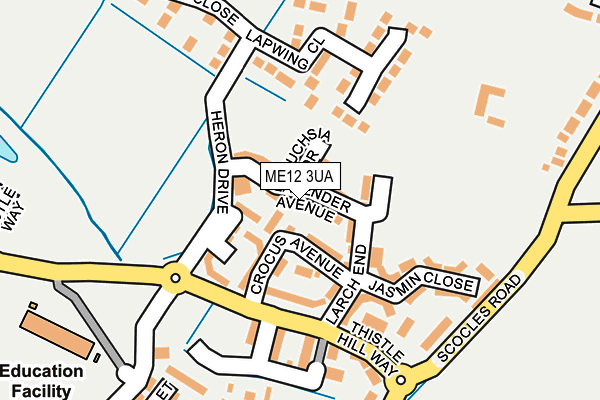 ME12 3UA map - OS OpenMap – Local (Ordnance Survey)