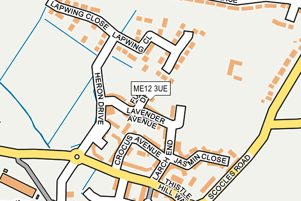 ME12 3UE map - OS OpenMap – Local (Ordnance Survey)