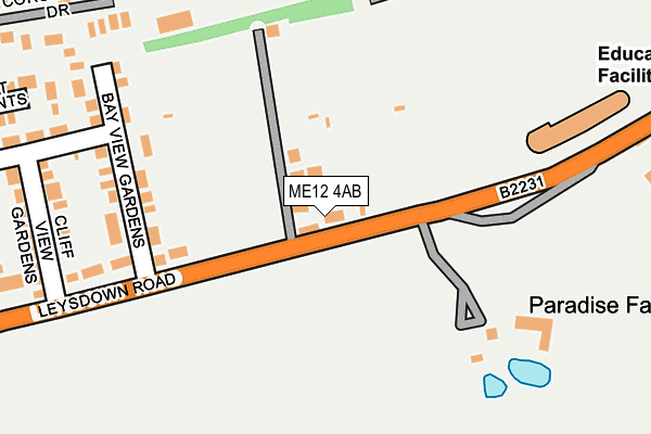 ME12 4AB map - OS OpenMap – Local (Ordnance Survey)