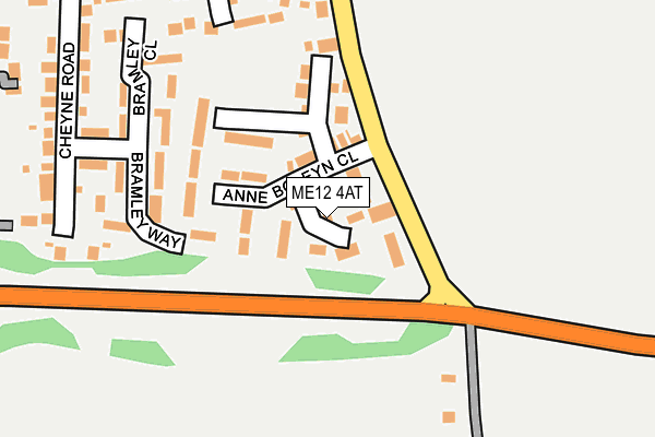 ME12 4AT map - OS OpenMap – Local (Ordnance Survey)
