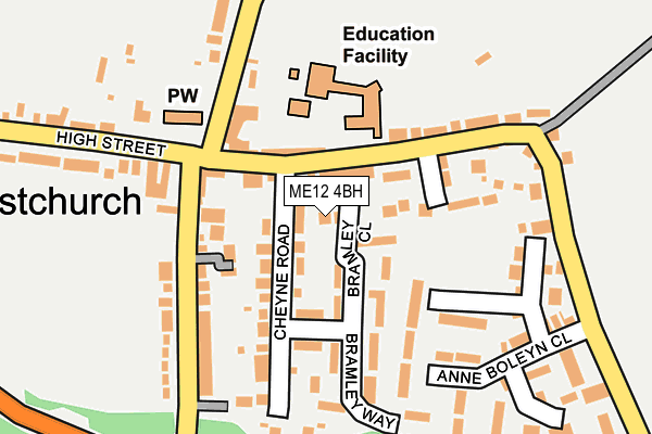 ME12 4BH map - OS OpenMap – Local (Ordnance Survey)