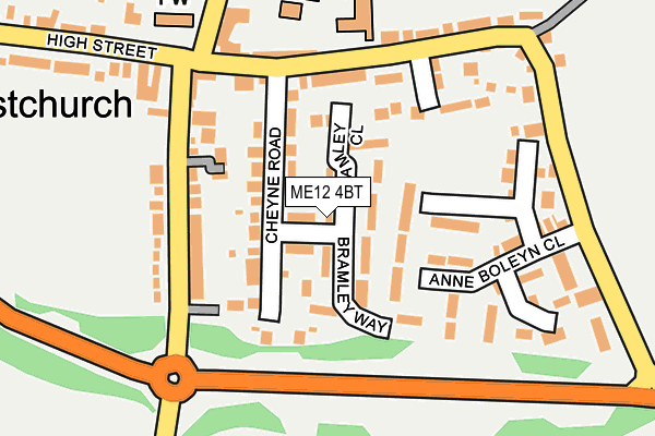 ME12 4BT map - OS OpenMap – Local (Ordnance Survey)