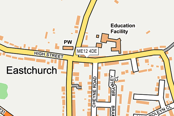 ME12 4DE map - OS OpenMap – Local (Ordnance Survey)