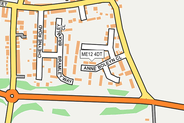 ME12 4DT map - OS OpenMap – Local (Ordnance Survey)