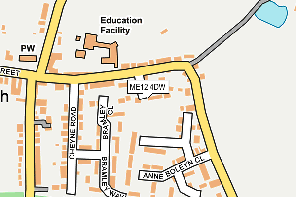 ME12 4DW map - OS OpenMap – Local (Ordnance Survey)