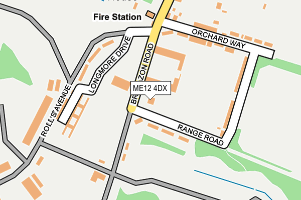 ME12 4DX map - OS OpenMap – Local (Ordnance Survey)