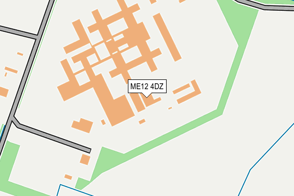 ME12 4DZ map - OS OpenMap – Local (Ordnance Survey)