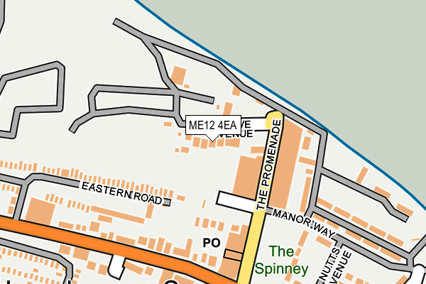 ME12 4EA map - OS OpenMap – Local (Ordnance Survey)