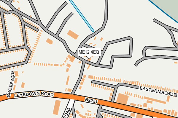 ME12 4EQ map - OS OpenMap – Local (Ordnance Survey)