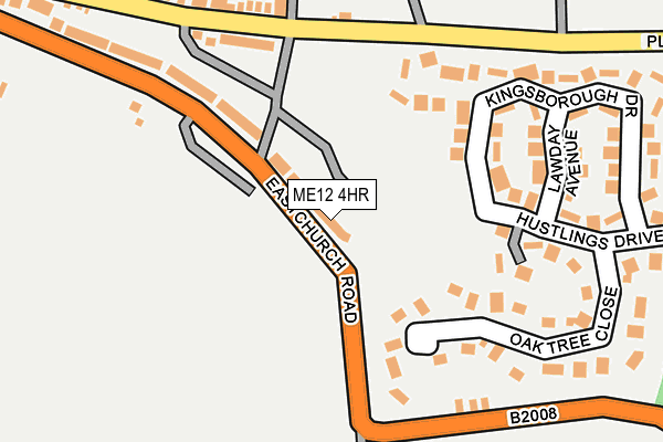 ME12 4HR map - OS OpenMap – Local (Ordnance Survey)