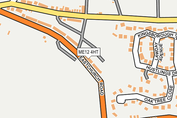 ME12 4HT map - OS OpenMap – Local (Ordnance Survey)