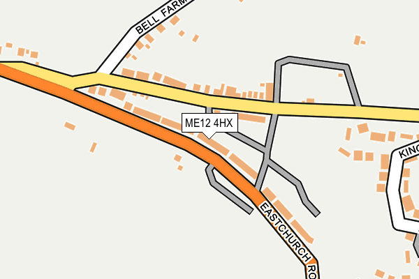 ME12 4HX map - OS OpenMap – Local (Ordnance Survey)