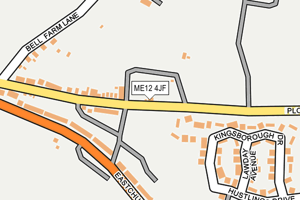 ME12 4JF map - OS OpenMap – Local (Ordnance Survey)