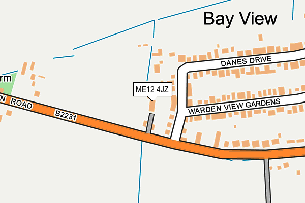 ME12 4JZ map - OS OpenMap – Local (Ordnance Survey)