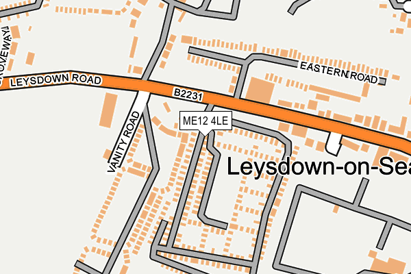 ME12 4LE map - OS OpenMap – Local (Ordnance Survey)