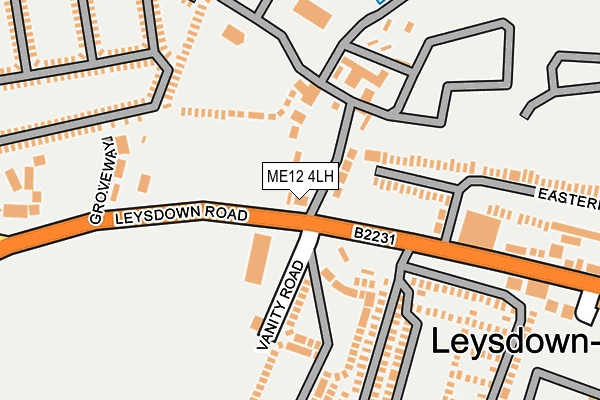 ME12 4LH map - OS OpenMap – Local (Ordnance Survey)